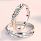 Amanah Couple Rings — Silber