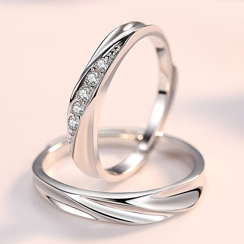 Amanah Couple Rings — Silber