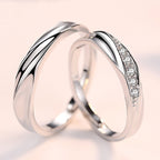 Amanah Couple Rings — Silber