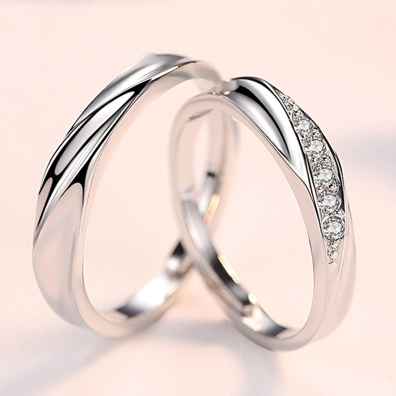 Amanah Couple Rings — Silber