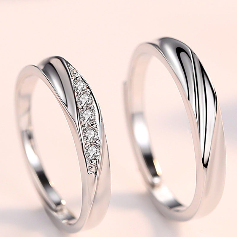 Amanah Couple Rings — Silber