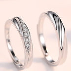 Amanah Couple Rings — Silber