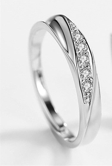 Amanah Couple Rings — Silber