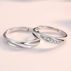Amanah Couple Rings — Silber