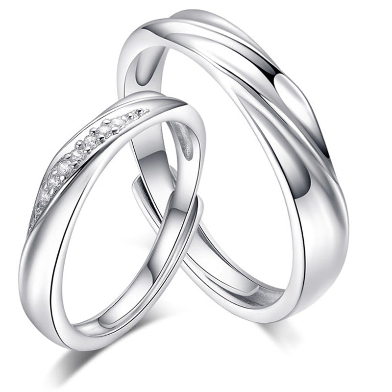 Amanah Couple Rings — Silber