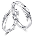 Amanah Couple Rings — Silber